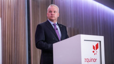 Pictured: Equinor's chief executive and president Anders Opedal at the firm's recent Capital Markets Day event. Image: Equinor